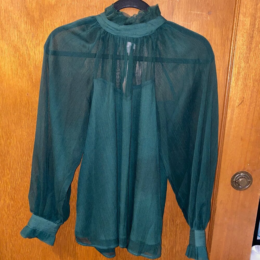 Dark Green Blouse